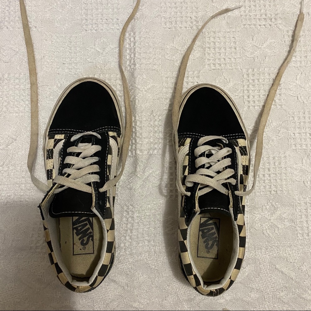 vans old skool checkerboard women’s size 6